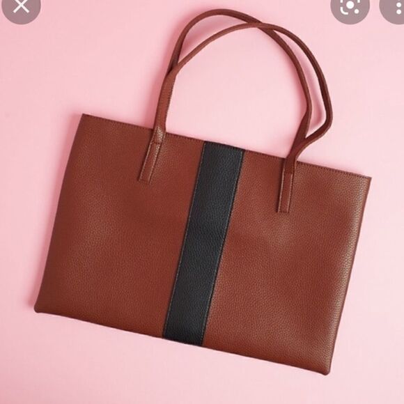 Vince Camuto Luck tote Brown and Black - Picture 2 of 8